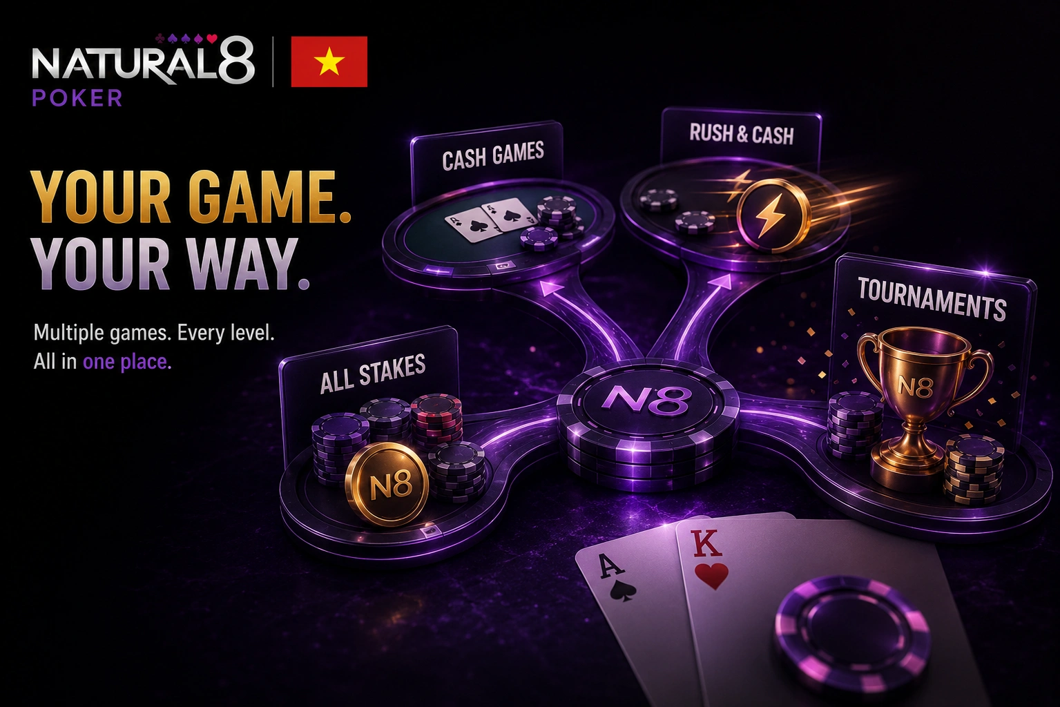 Natural8 Vietnam cash games
